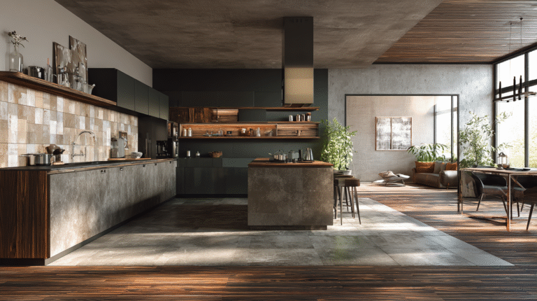 Choisir le sol cuisine : carrelage, parquet, béton ciré ?