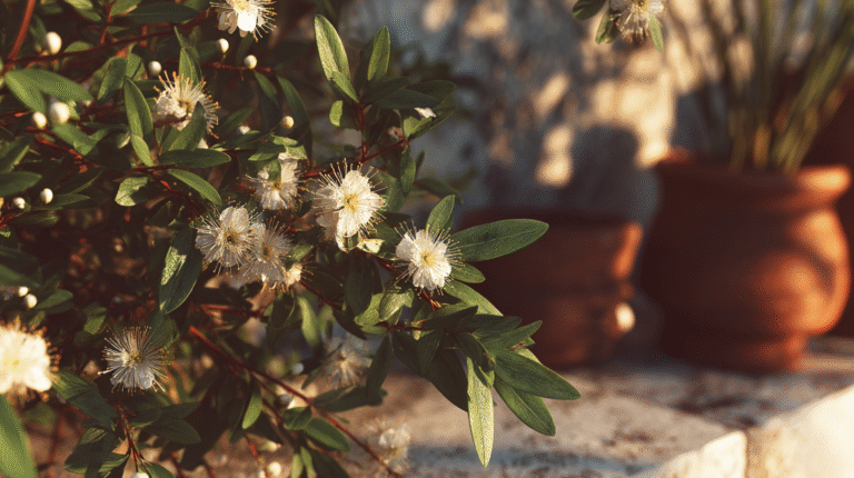 Le myrte, l’âme parfumée des jardins méditerranéens